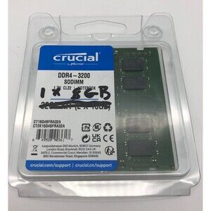 Crucial 8GB DDR4-3200 SODIMM Kit 1 Count 1.2V CL22 Notebook RAM Memory NEW